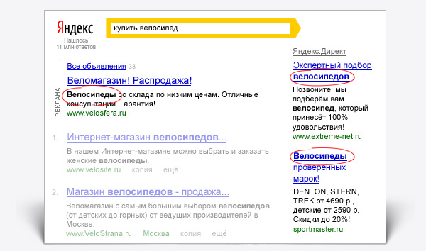 Подбор ключевых слов в Яндекс.Директ