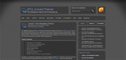 Шаблон uCoz Jynxed Theme